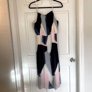Banana Republic, Multi color pleated dress, 8